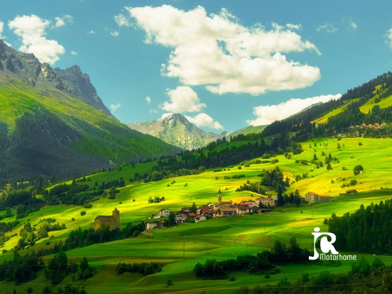 Voyage en van Suisse